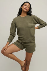 Malibu Collection® Brushed Fleece Short set