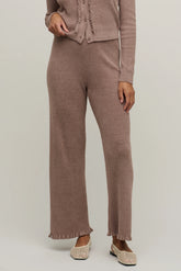 CozyChic Ultra Lite® Rib Ruffle Hem Ankle Pant