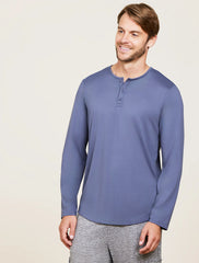 Malibu Collection® Butterchic Long Sleeve Henley