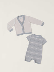 CozyChic Ultra Lite® Heathered Stripe Onesie Set