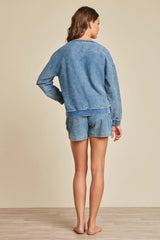 Women's Indigo Knit Pullover