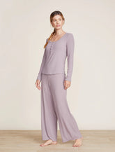 Malibu Collection® Ultra-Soft Rib Wide Leg Pant
