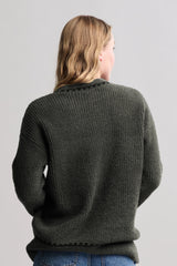 CozyChic® Ribbed Sweater with Blanket Stitch