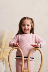 CozyChic® Toddler Sporty Rib Cable Pullover