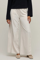 Matte Sateen Palazzo Pant