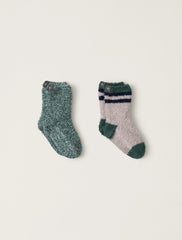 CozyChic® Toddler Athletic 2 Pack Sock Set