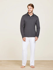 Malibu Collection® Pima Long Sleeve Polo