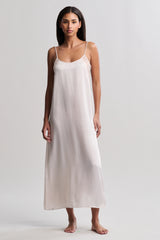 Liquid Satin Lace Slip Dress