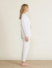 Malibu Collection® Brushed Fleece Sweater Mix Cardigan
