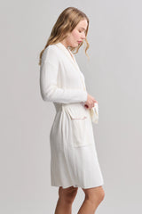 CozyChic Ultra Lite® Contrast Scallop Ribbed Robe
