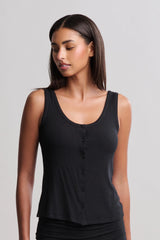 Ultra Soft Rib Button Front Cami