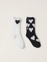 CozyChic® Heart Print Sock Set