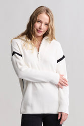 CozyChic Ultra Lite® Side Stripe Half Zip Pullover