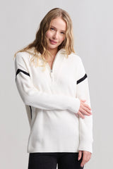 CozyChic Ultra Lite® Side Stripe Half Zip Pullover