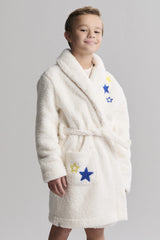 Brushed CozyChic® Youth Embroidered Planet Robe