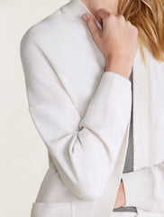 Malibu Collection® Brushed Fleece Sweater Mix Cardigan