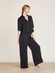 Washed Satin Cropped Dream Shirt