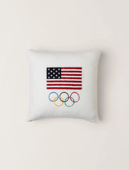 CozyChic® Team USA Flag Olympic Ring Pillow