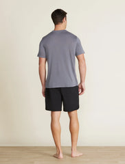 Malibu Collection® Slub Burnout Cut Neck Tee