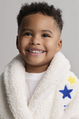Brushed CozyChic® Toddler Embroidered Planet Robe