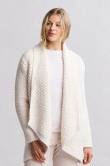 CozyChic® Honeycomb Shawl Cardigan