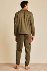 Malibu Collection® Cotton Twill Shirt Jacket