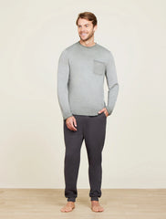 Malibu Collection® Triblend L/S Pocket Tee