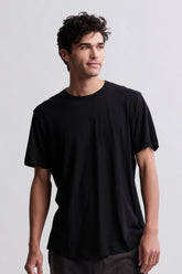 Malibu Collection® Short Sleeve Cotton Modal Crew