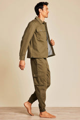 Malibu Collection® Cotton Twill Shirt Jacket