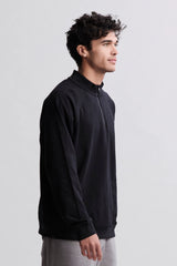 Malibu Collection® Pima Cotton Fleece Half Zip Pullover