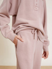 Malibu Collection® Youth Brushed Terry Rolled Hem Pant