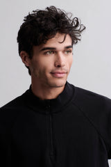 Malibu Collection® Pima Cotton Fleece Half Zip Pullover