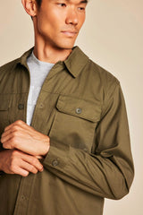 Malibu Collection® Cotton Twill Shirt Jacket