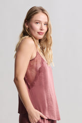 Liquid Satin Lace Camisole