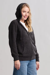CozyChic® Unisex Skull & Bones Zip Up Hoodie