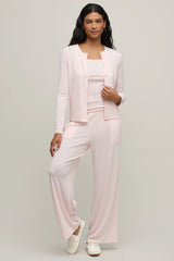 Pointelle Rib Cardigan with Scallop Trim