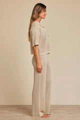 Sunbleached Buttoned Short Sleeve
