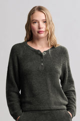 CozyChic Lite® Textured Raglan Sleeve Henley