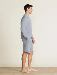 Malibu Collection® Brushed Fleece Split Neck Pullover