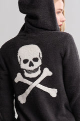 CozyChic® Unisex Skull & Bones Zip Up Hoodie