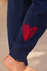 CozyChic Ultra Lite® Embroidered Heart Pant