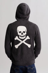 CozyChic® Unisex Skull & Bones Zip Up Hoodie