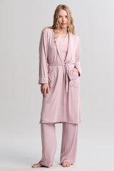 Luxe Milk Jersey® Robe with Piping