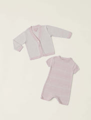 CozyChic Ultra Lite® Heathered Stripe Onesie Set