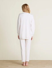 Malibu Collection® Brushed Fleece Sweater Mix Cardigan