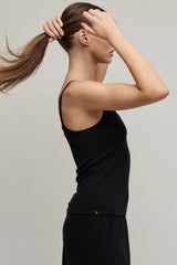 Pointelle Rib Tank with Scallop Trim