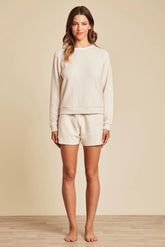 Malibu Collection® Slub Double Knit Pullover