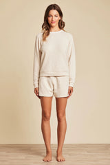Malibu Collection® Slub Double Knit Pullover