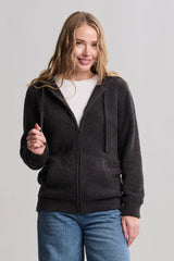 CozyChic® Unisex Skull & Bones Zip Up Hoodie