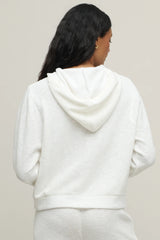 Slub Double Knit Seamed Hoodie